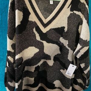 Nine West Black and Gold sparkle sweater